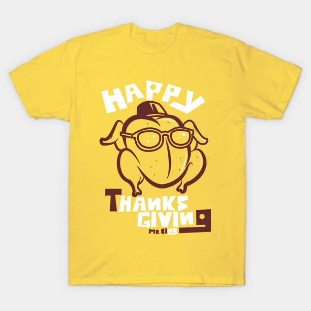 Happy Thanks giving Mr Bing T-Shirt by Piercek25